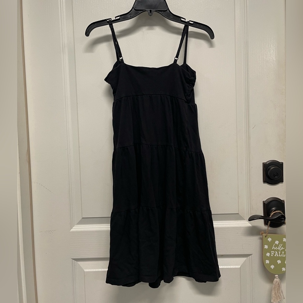 Summer Old Navy Black Women's Spaghetti Strap Dress- Size XS